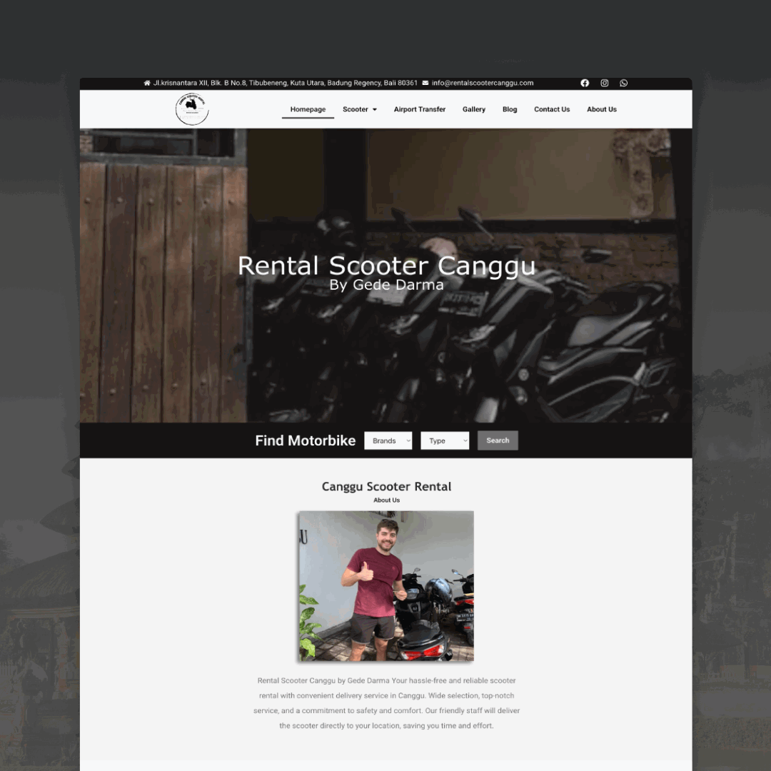 Rental Scooter Canggu